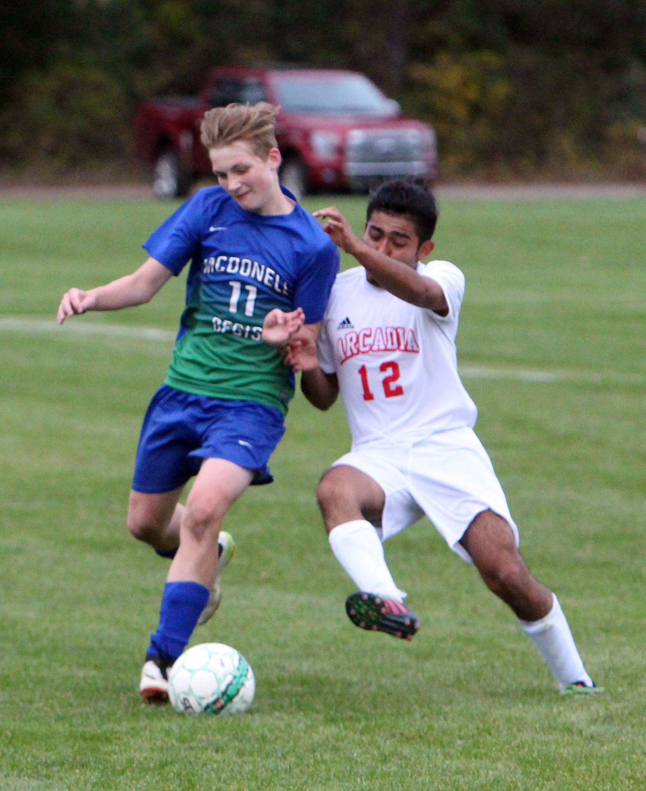 Arcadia at McDonell/Regis boys soccer 10-04-18